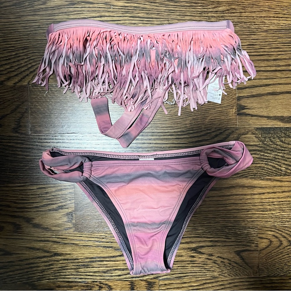 L*Space Pink Fringe Bikini